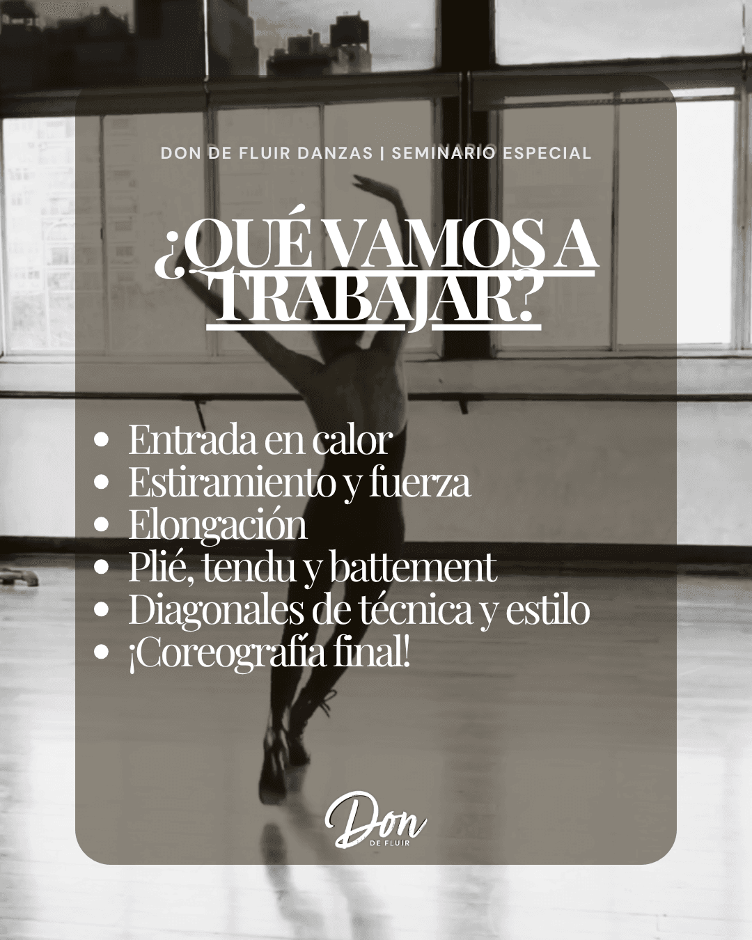 ¿Qué vamos a trabajar? — Seminario Danza Jazz